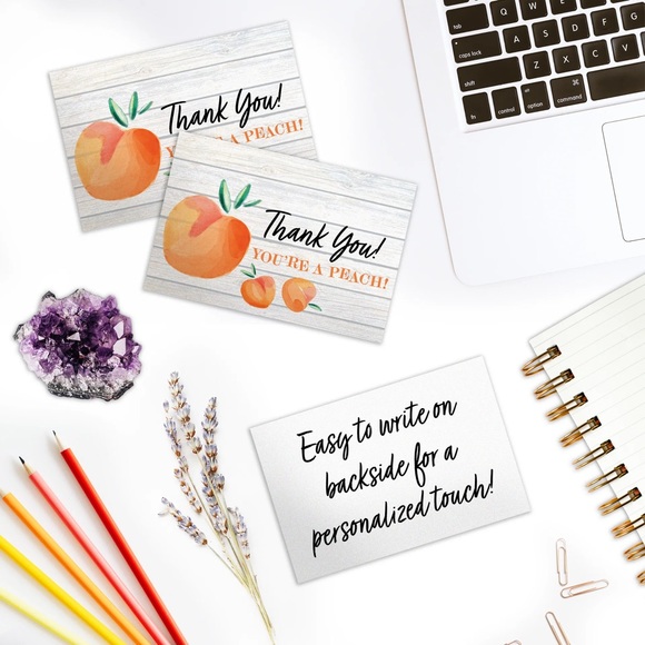 🆑 Peaches 🍑 4x6 Insert Cards Pack of 25 - Picture 2 of 7